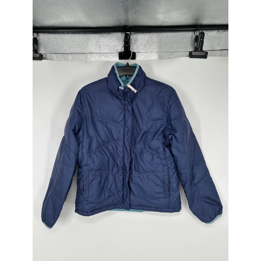 REI Co Op Reversible Jacket Youth Girls XL 18 Puffer Down Insulated Full Zip Up‎